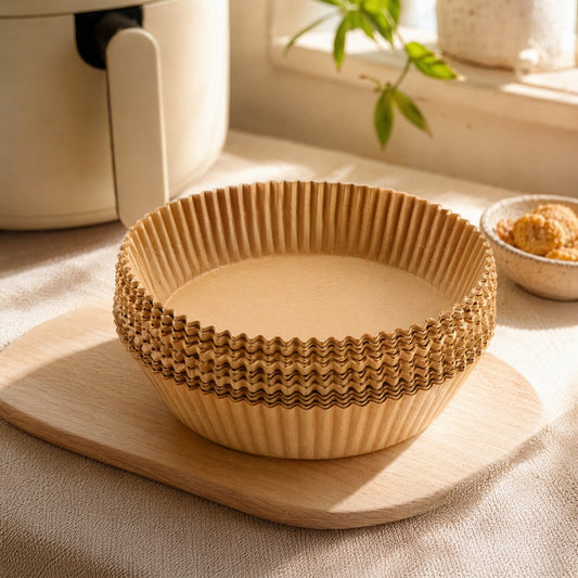 Frycrisp™ Air Fryer Greaseproof Baking Paper in a calm home setting