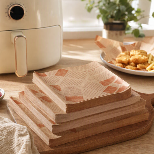 Oilshield™ Oil-Proof Air Fryer Paper in a calm home setting