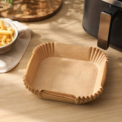 Panpocket™ Square Air Fryer Baking Paper, styled close view