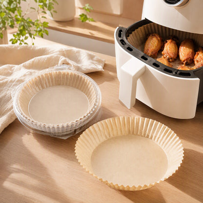 Traytuck™ Air Fryer Paper Tray Liners in a calm home setting
