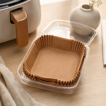 Silipan™ Square Silicone Air Fryer Paper, styled close view