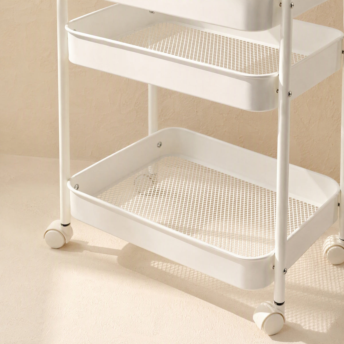 Foldsteel™ Foldable Carbon Steel Storage Rack, material and detail close-up