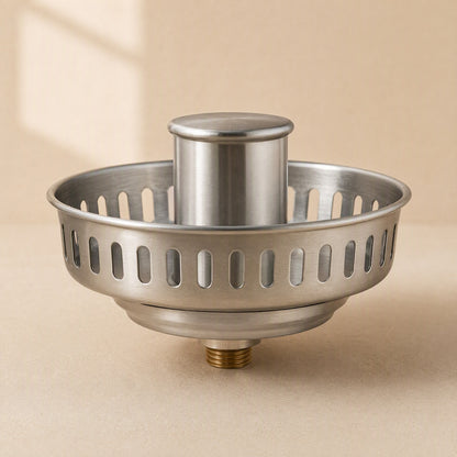Sinkcatch™ Stainless Steel Sink Filter Basket, material and detail close-up