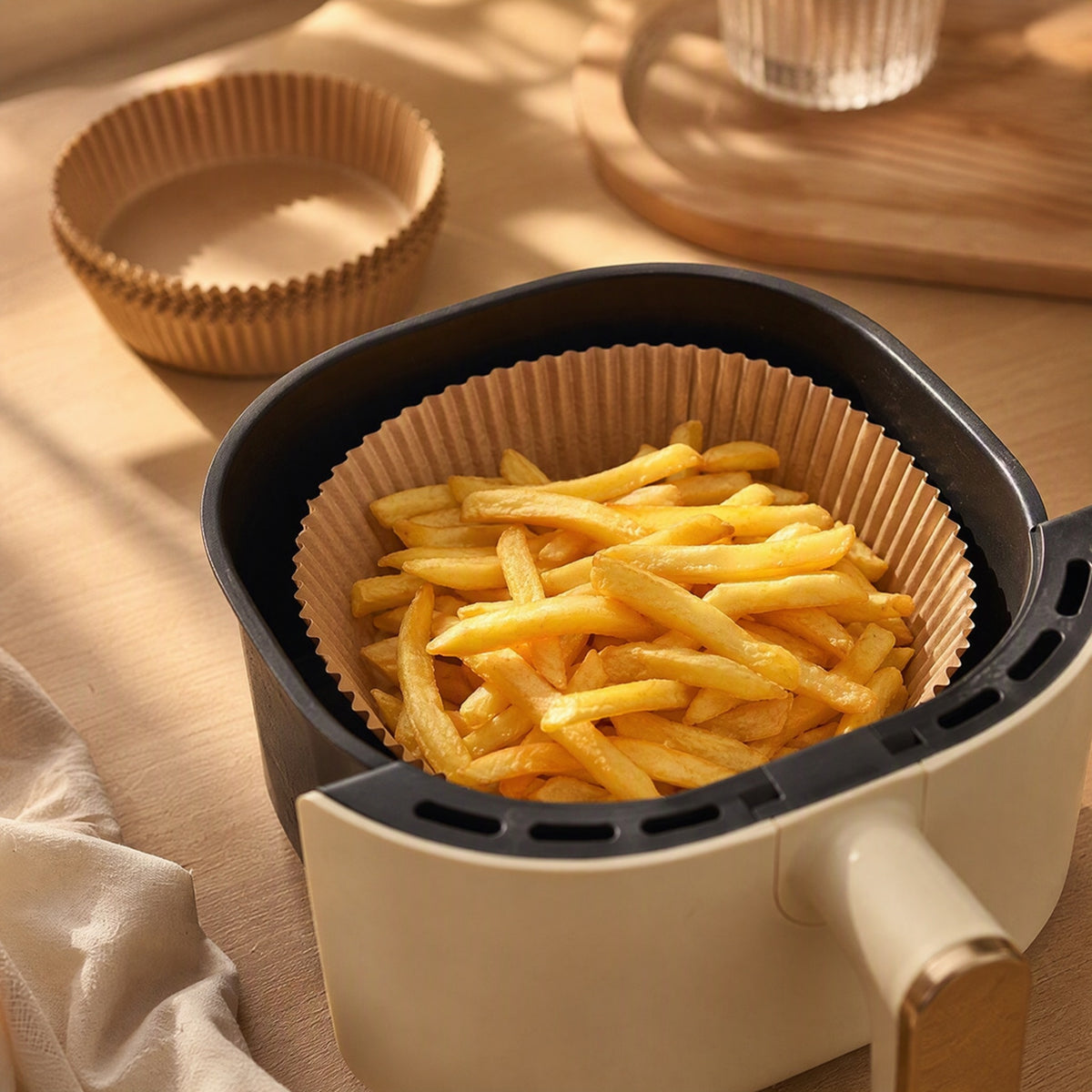 Greaseguard™ Air Fryer Greaseproof Paper, styled close view