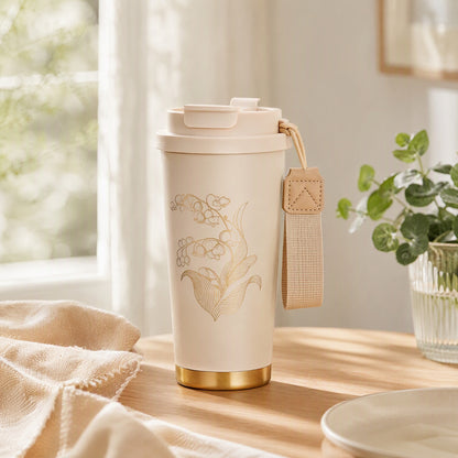Cupforge™ 316 Stainless Steel Thermos Cup in a calm home setting