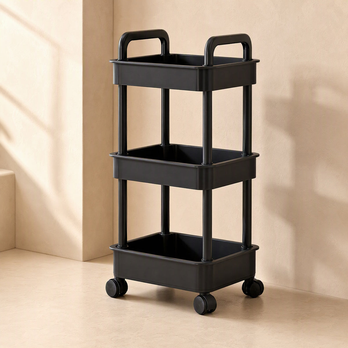 Rollstow™ Plastic Mobile Storage Rack