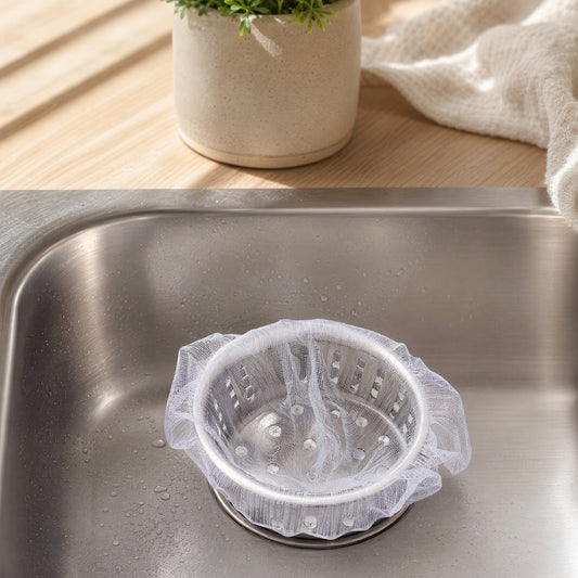 Siftmesh™ Polyester Kitchen Sink Filter Screen in a calm home setting