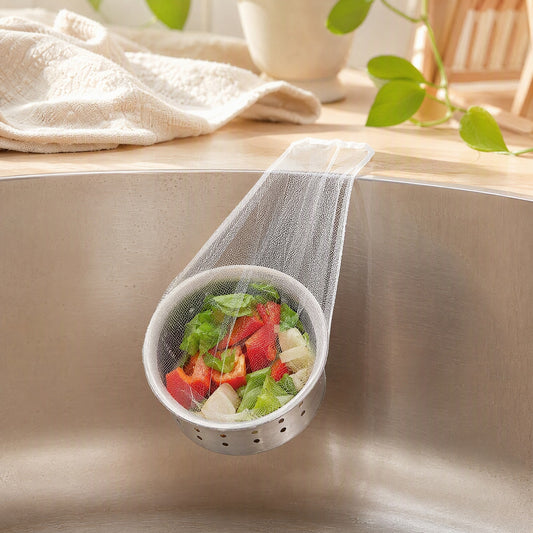 Scrapsift™ Plastic Kitchen Sink Filter Screen in a calm home setting
