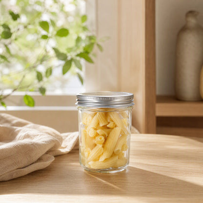 Roundseal™ Round Glass Storage Jar in a calm home setting