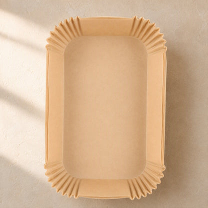 Greasefold™ Air Fryer Greaseproof Paper Liners, material and detail close-up
