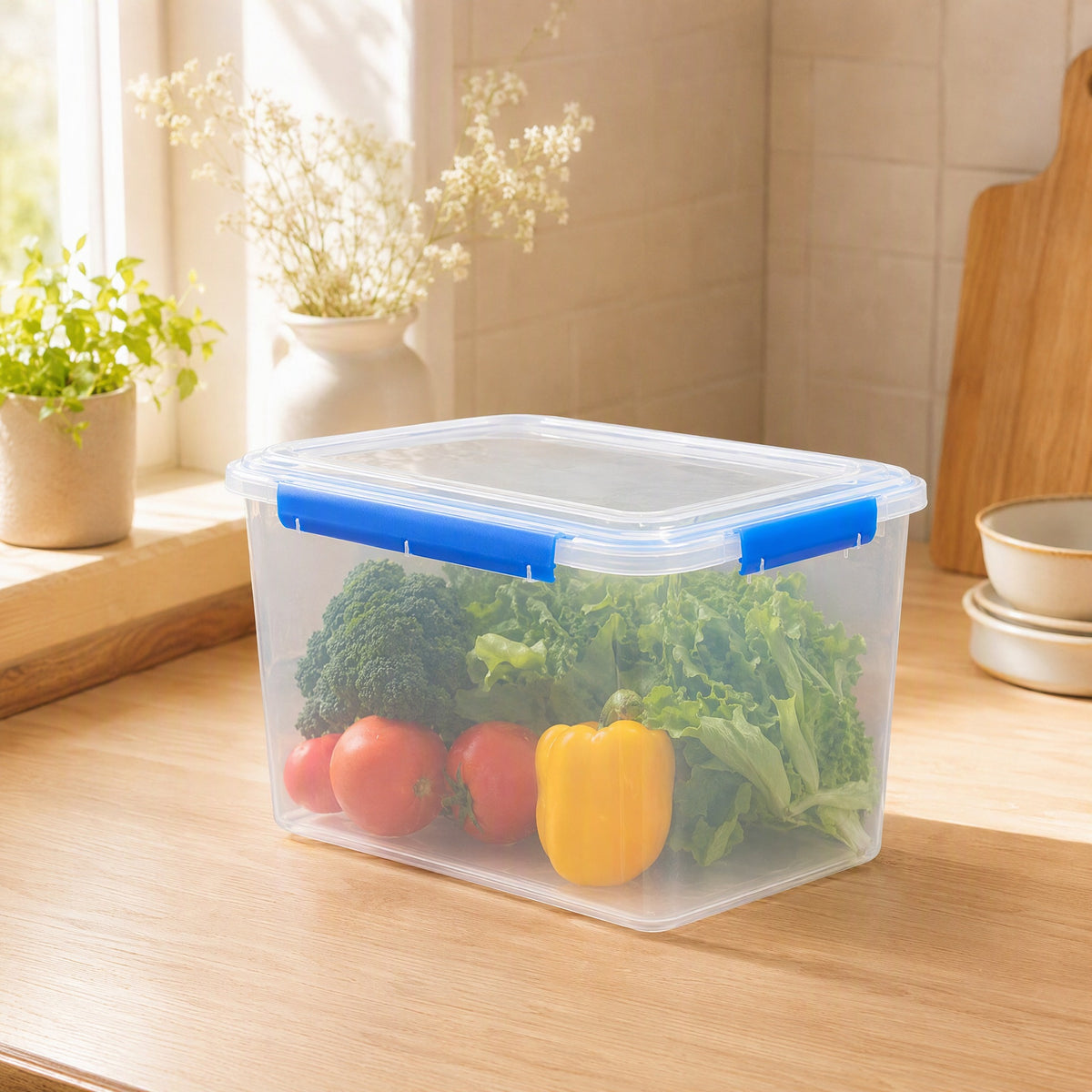 Mealcase™ Rectangular PP5 Food Storage Box in a calm home setting