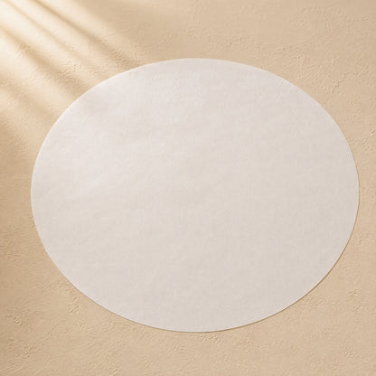 Pulpround™ Round Raw Wood Pulp Baking Paper, material and detail close-up