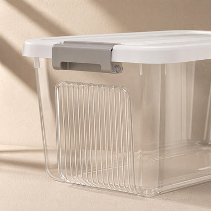 Seethru™ Transparent Plastic Storage Box, material and detail close-up