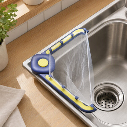 Sinkfold™ Foldable Plastic Sink Filter Rack in a calm home setting