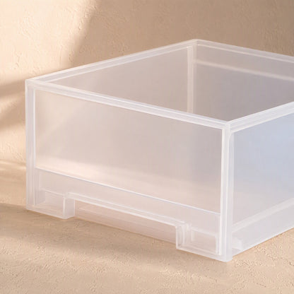 Drawerstack™ Stackable Plastic Drawer Storage Box, material and detail close-up