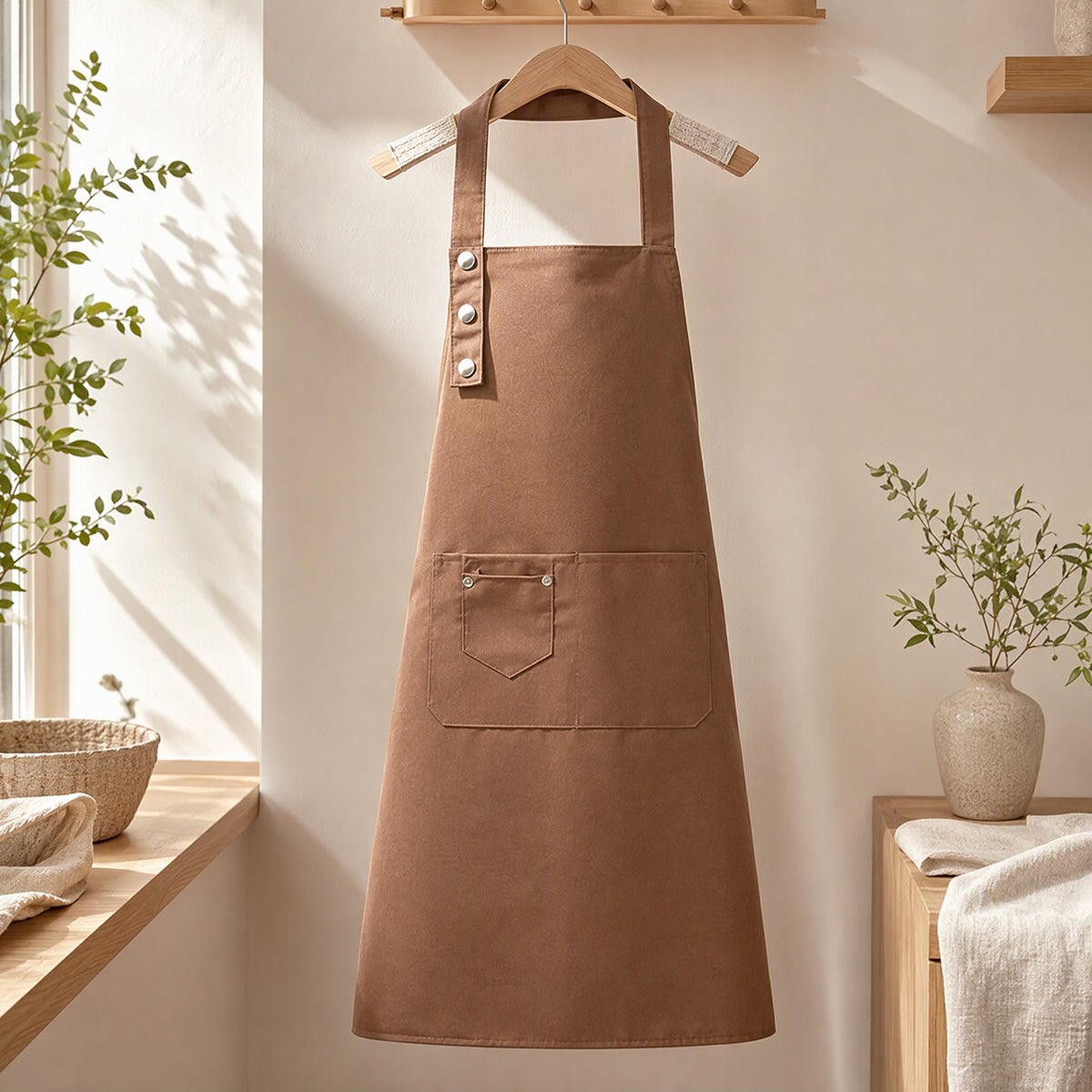 Cookcape™ Polyester Sleeveless Apron in a calm home setting