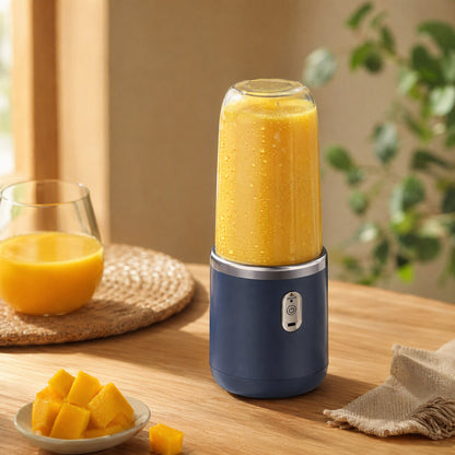 Sipspin™ Portable Rechargeable Juice Cup, styled close view