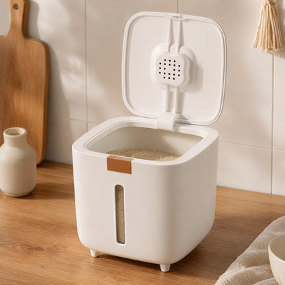 Riceseal™ Plastic Rice Storage Box, styled close view