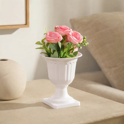 Deskbud™ Plastic Desktop Flower Pot, styled close view