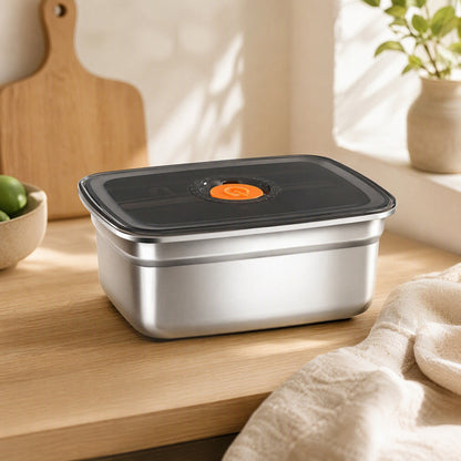 Mealkeep™ Stainless Steel Lunch Box in a calm home setting