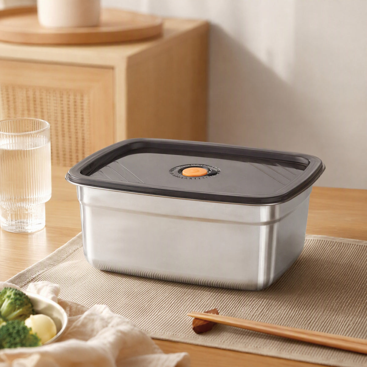 Mealkeep™ Stainless Steel Lunch Box, styled close view