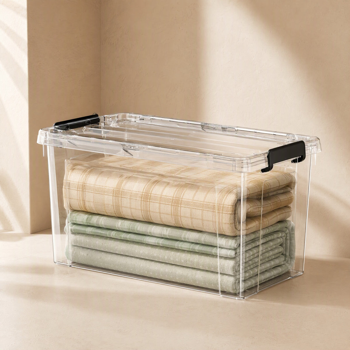 Clearfold™ Transparent Plastic Clothes Storage Box