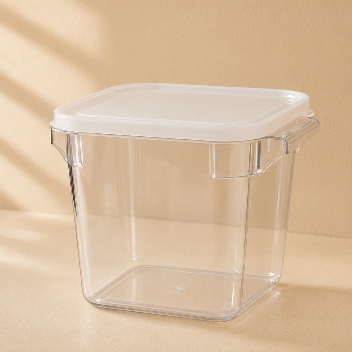 Viewvault™ Transparent Plastic Storage Box, material and detail close-up