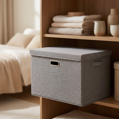 Foldcloth™ Foldable Cloth Storage Box, styled close view