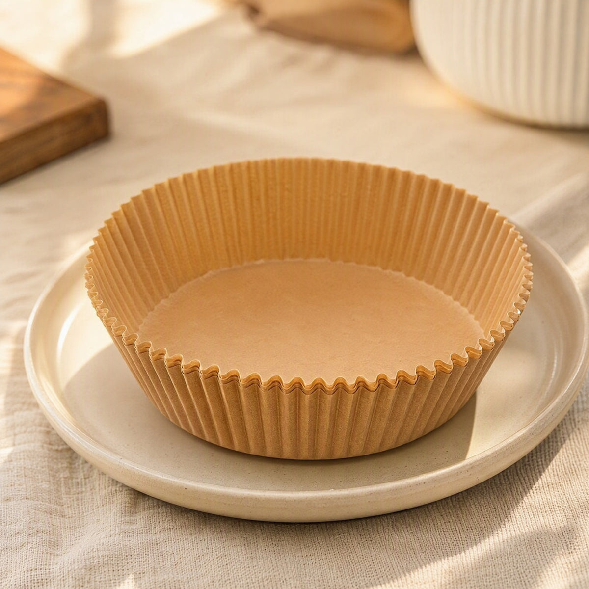 Panveil™ Silicone Paper Air Fryer Liners, styled close view