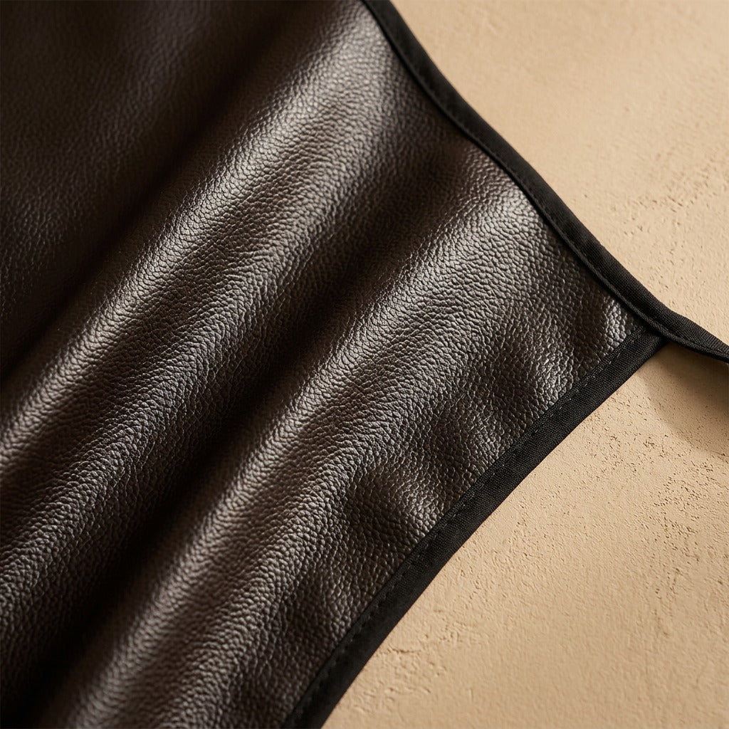 Splashloom™ PVC Kitchen Apron, material and detail close-up