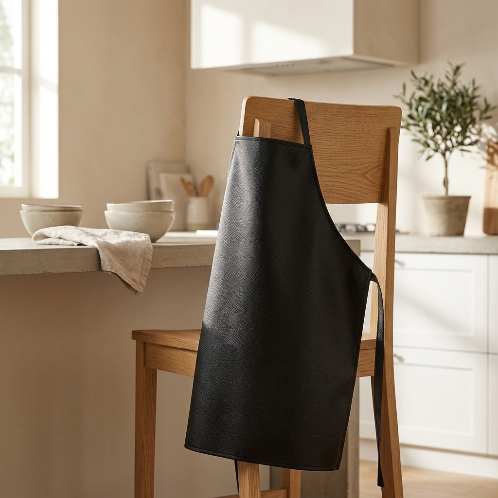 Splashloom™ PVC Kitchen Apron, styled close view