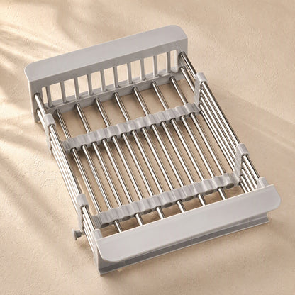 Spansift™ Telescopic Stainless Steel Sink Drain Basket, material and detail close-up
