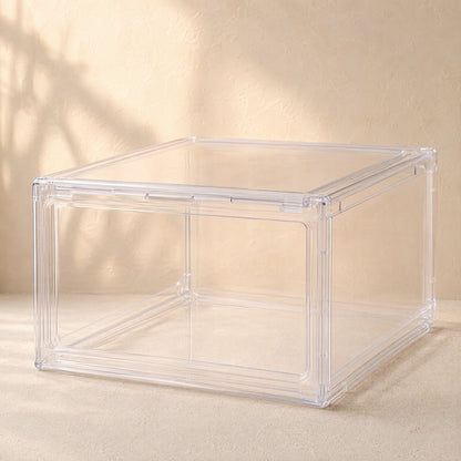 Shoesight™ Transparent Shoe Storage Box, material and detail close-up
