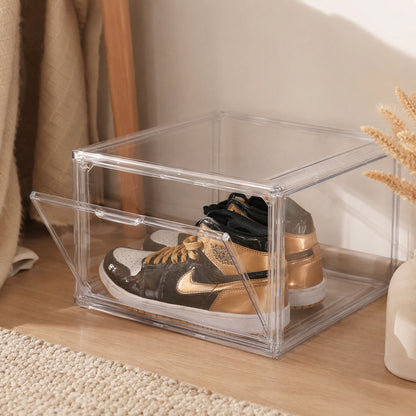 Shoesight™ Transparent Shoe Storage Box, styled close view