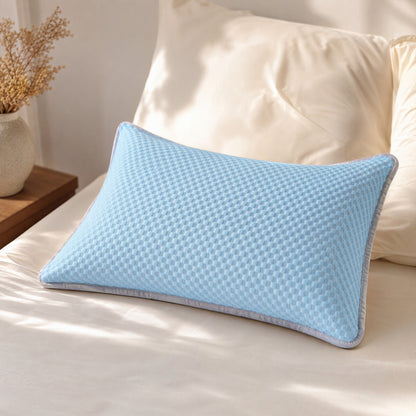 Cloudweft™ Polyester Fiber Pillowcase, styled close view