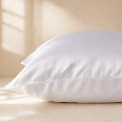Satinglow™ Polyester Satin Pillowcase, material and detail close-up