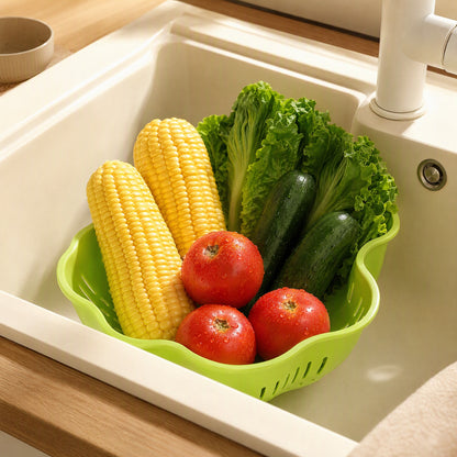 Drainlayer™ Double-Layer Kitchen Drain Basket, styled close view