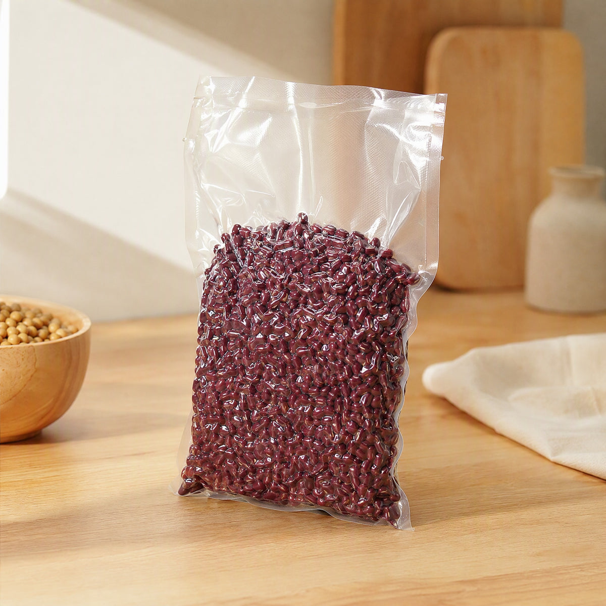 Peekseal™ Transparent Plastic Vacuum Storage Bags, styled close view