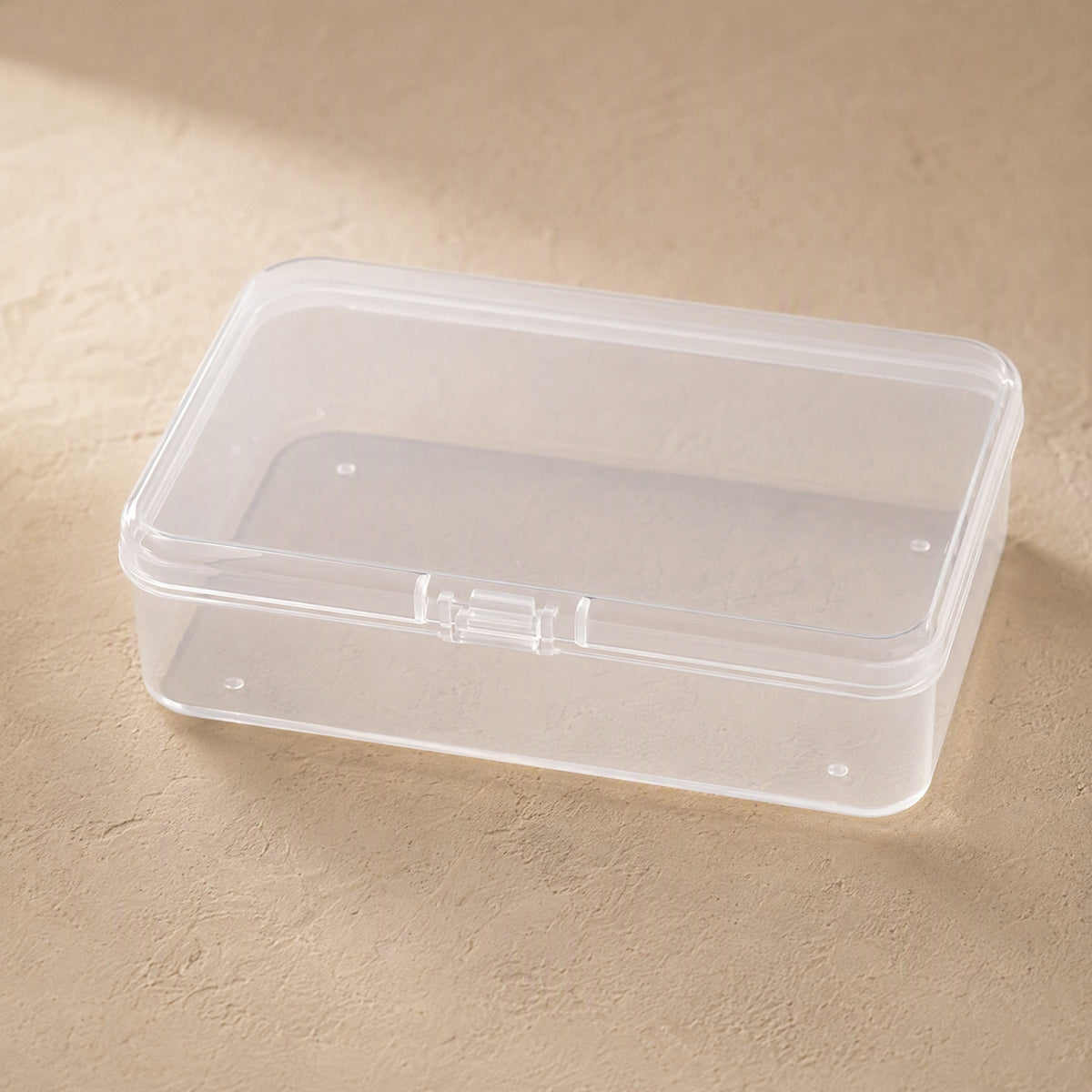 Boxvista™ Clear PP Rectangular Storage Box, material and detail close-up