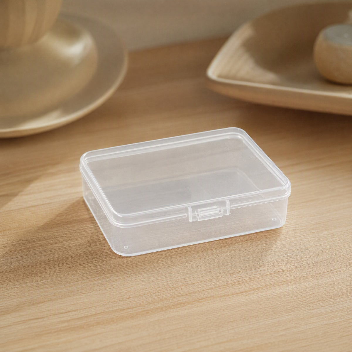 Boxvista™ Clear PP Rectangular Storage Box, styled close view