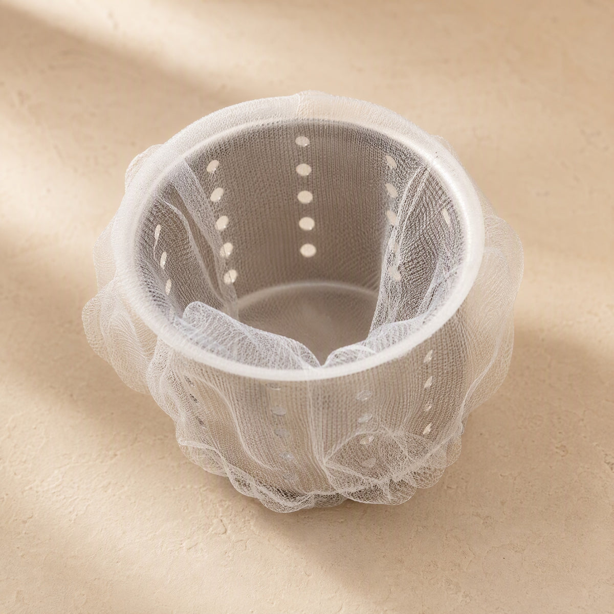 Meshcatch™ Sink Drain Mesh Filter Bags, material and detail close-up
