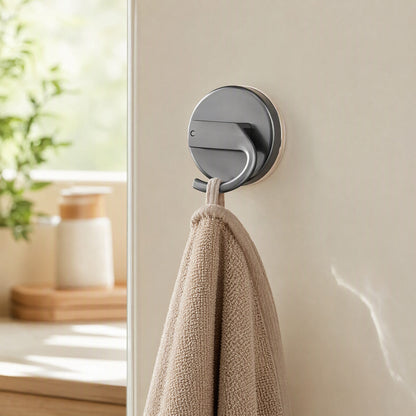 Clinghook™ ABS Suction Cup J-Hook in a calm home setting