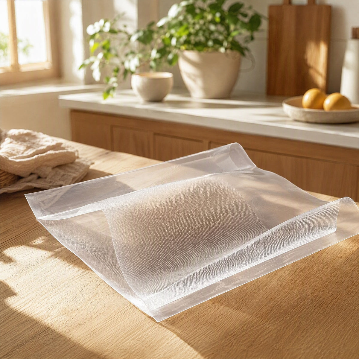 Meshpress™ Mesh Vacuum Sealing Bags in a calm home setting
