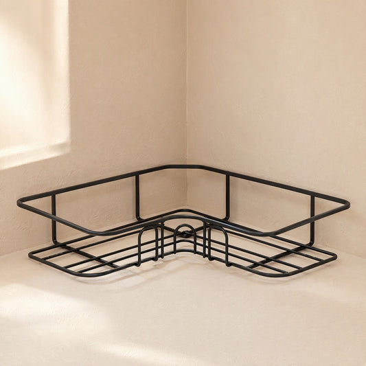 Steelnook™ Carbon Steel Bathroom Corner Rack