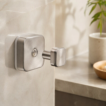 Clingpeg™ Stainless Steel Suction Cup Hook, styled close view