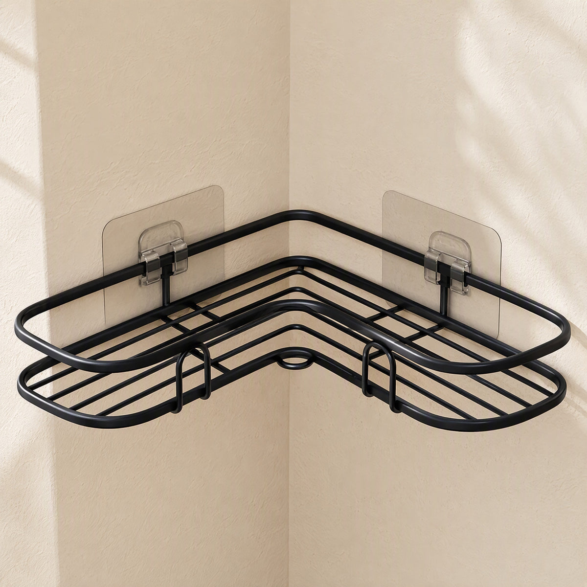 Triledge™ Iron Triangle Wall Shelf, material and detail close-up