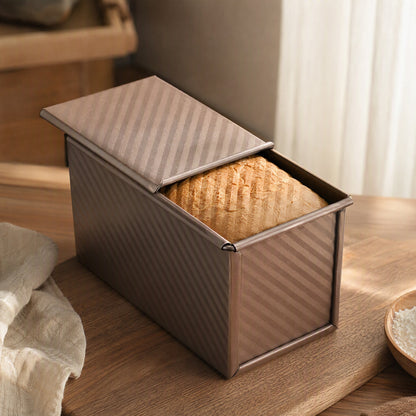Loafridge™ Corrugated Carbon Steel Bread Mold, styled close view