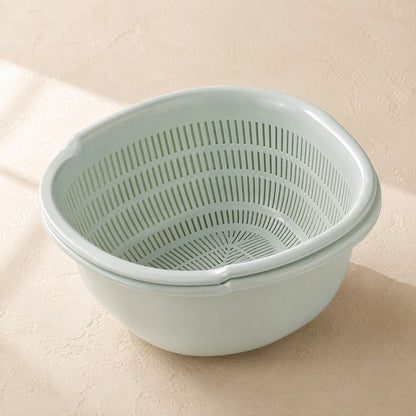Drainnest™ Plastic Vegetable Washing Basket, material and detail close-up