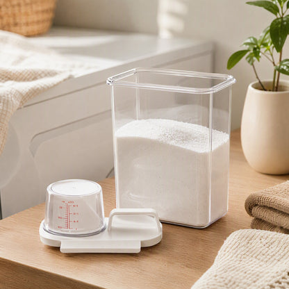 Soapstow™ Plastic Laundry Detergent Storage Box, styled close view