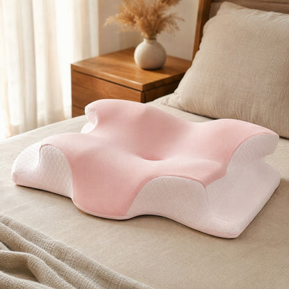 Wingloft™ Butterfly Memory Foam Pillow, styled close view